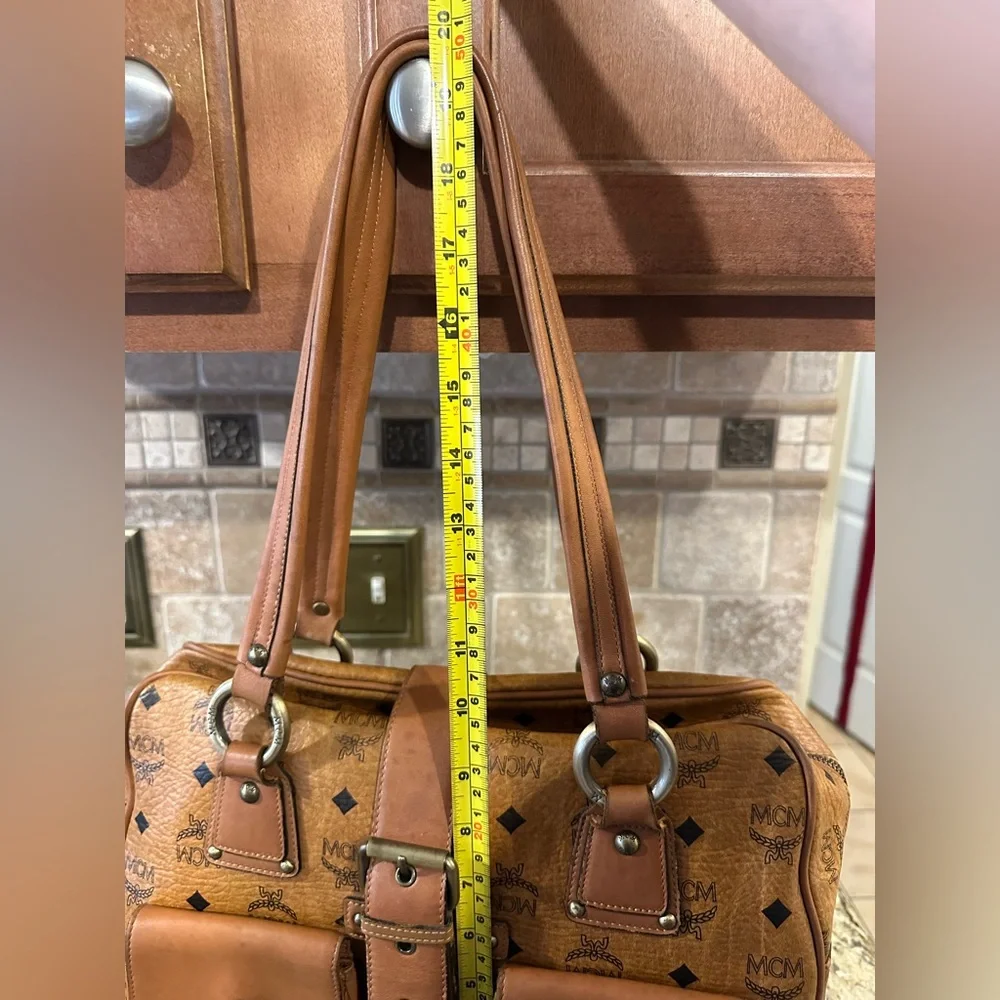 MCM Cognac Visetos Satchel β¨πHost Pick πβ¨ - Picture 15 of 16